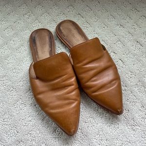 Madewell Gemma Mule Brown Leather Size 9.5
